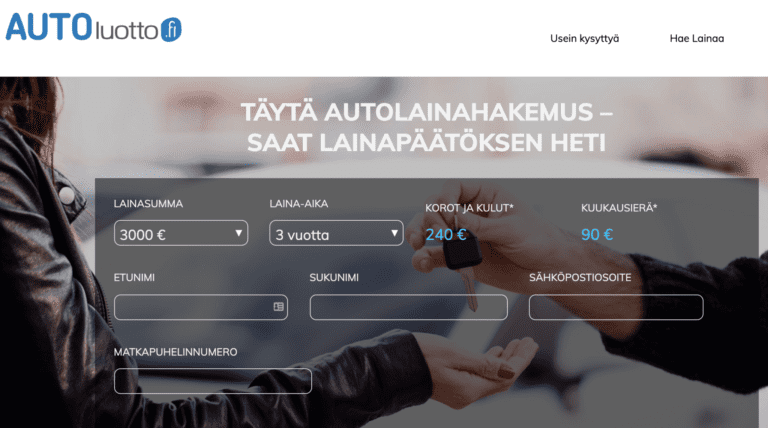 Autoluotto.fi -palvelu kiilaa kysynnän avuksi kasvavaan käytetyn auton kauppaan