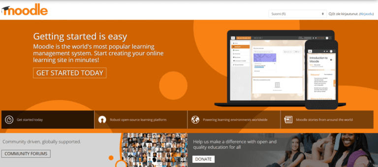 Suosittu Moodle – Täysin ilmainen ja vapaa oppimisalusta ohjelmisto