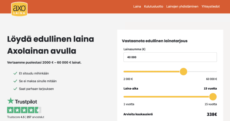 Axolaina – Mikäs lainapalvelu tämä on?