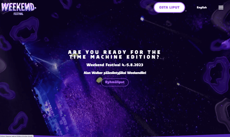 Weekend Festival -arvonta