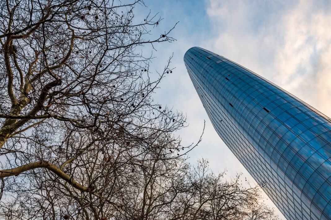 Office building, South Bank, London, England